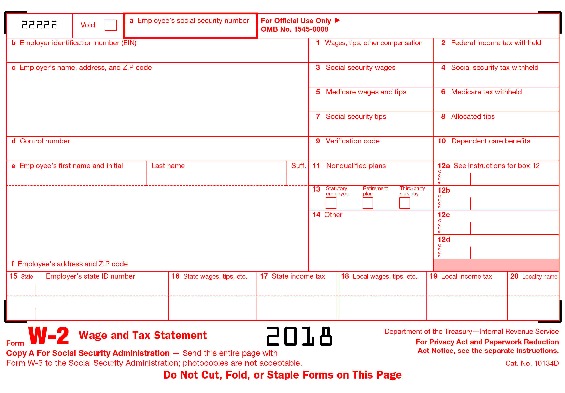 W2 Form W2 Form Online W2 Tax Form Printable W2 Form Online 7672