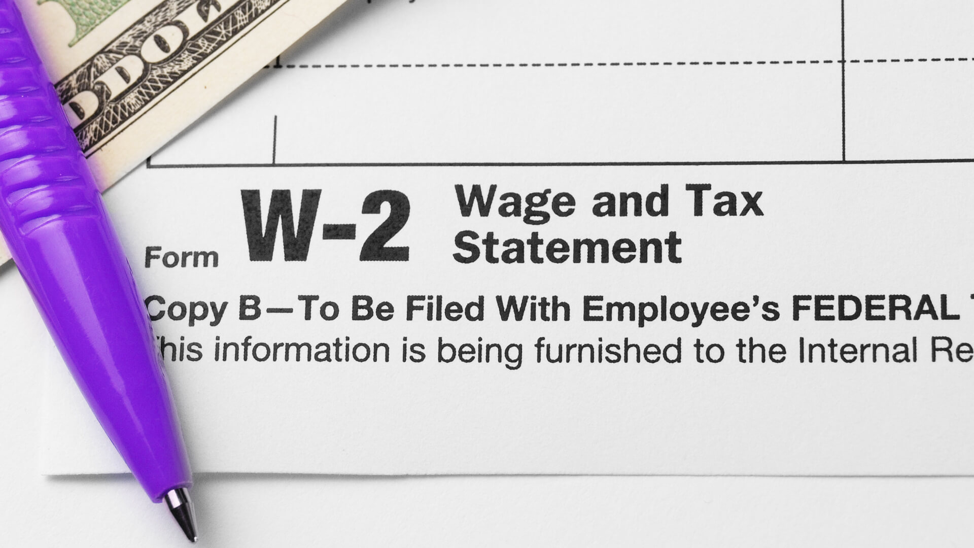 Wage 2. Tax Statement.