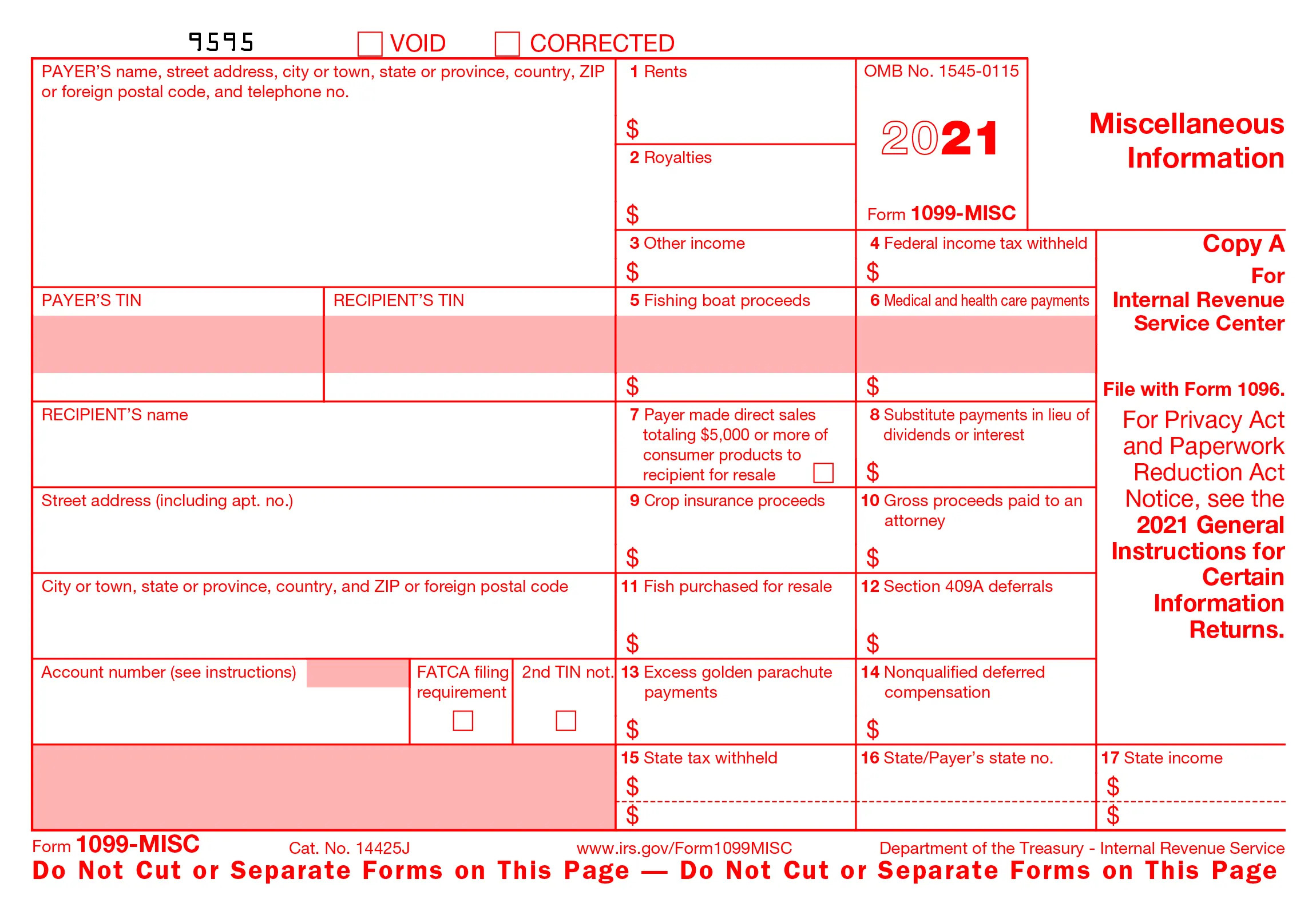 1099 Misc Compensation